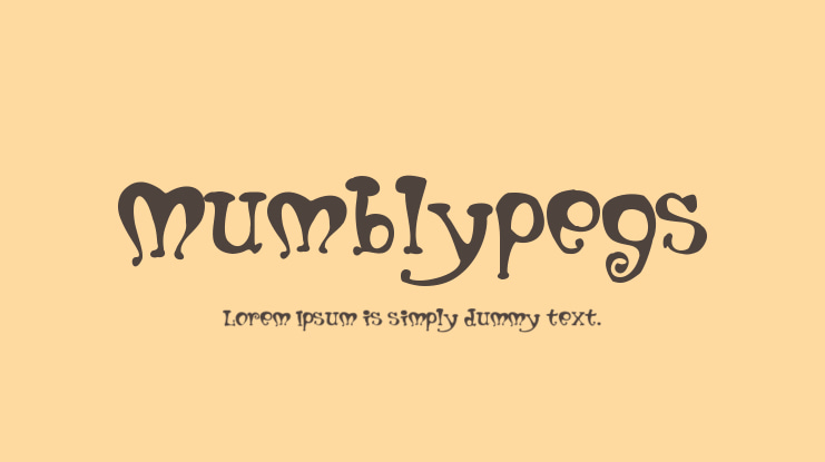 Mumblypegs Font