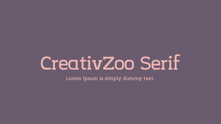 CreativZoo Serif Font