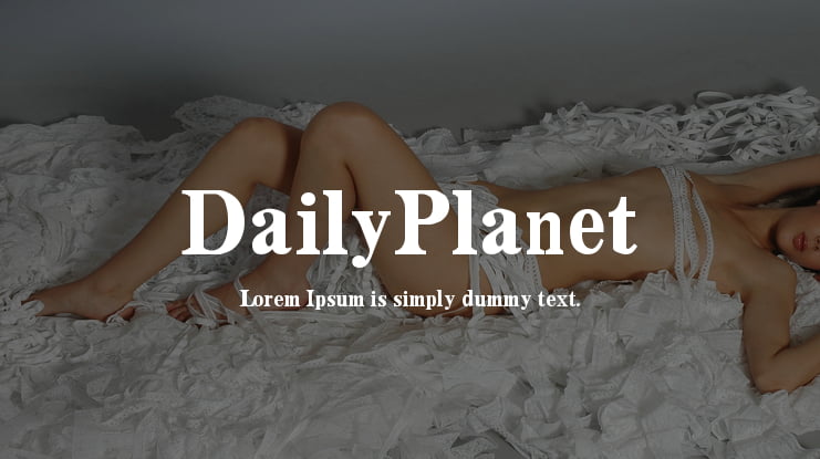 DailyPlanet Font Family