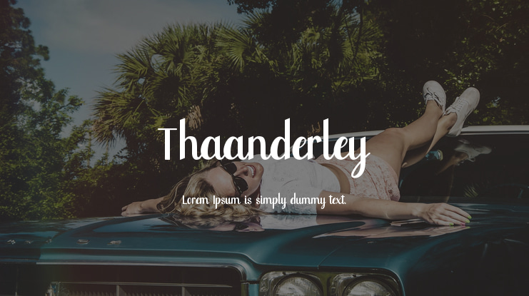 Thaanderley Font