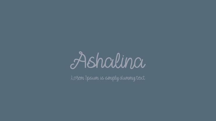 Ashalina Font