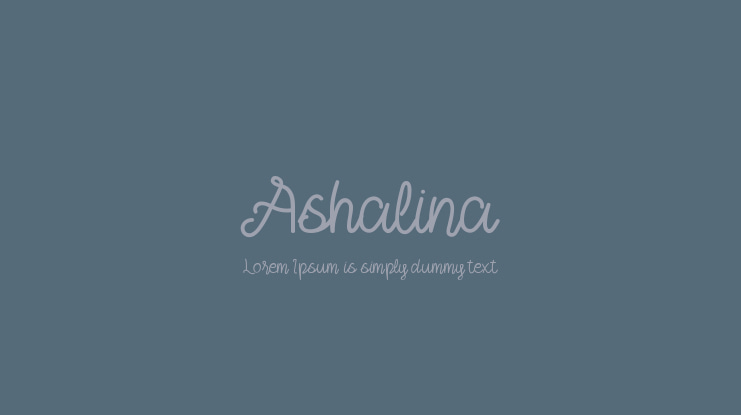 Ashalina Font