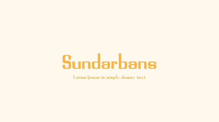 Sundarbans Font