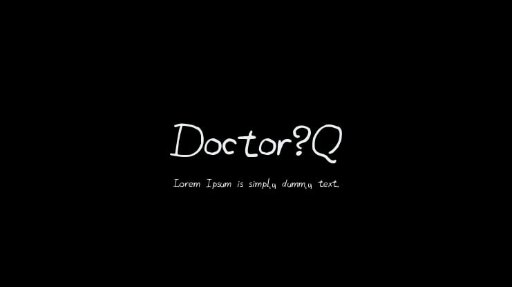 Doctor_Q Font