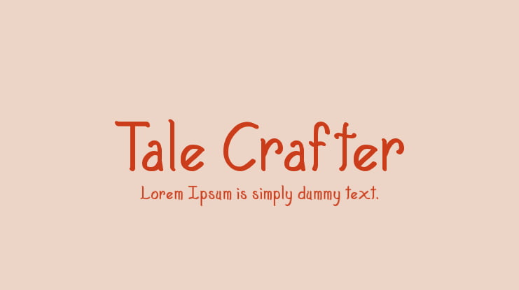 Tale Crafter Font