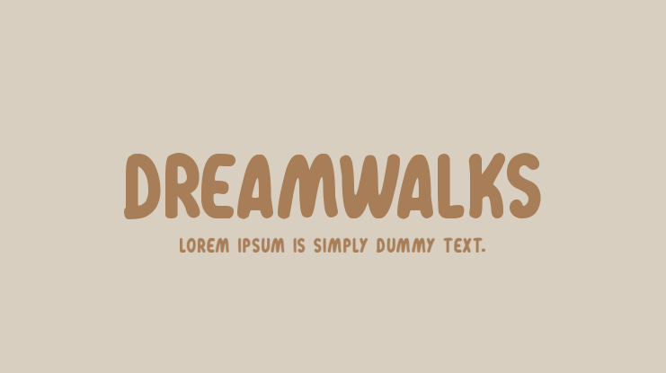 Dreamwalks Font