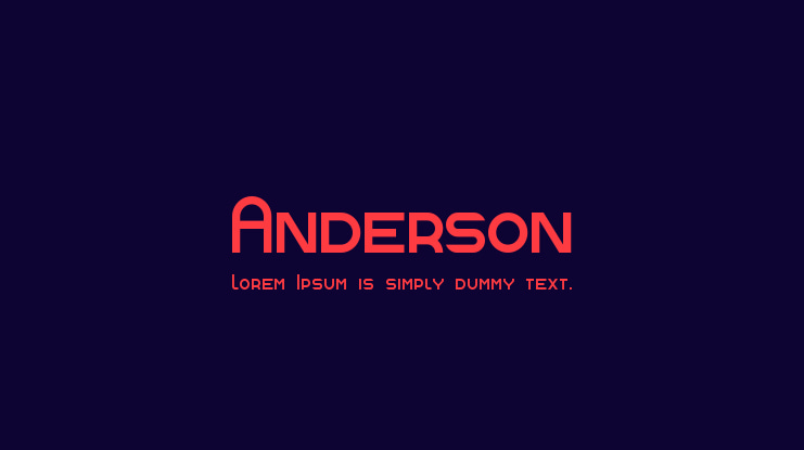 Anderson Font