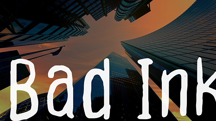 Bad Ink Font