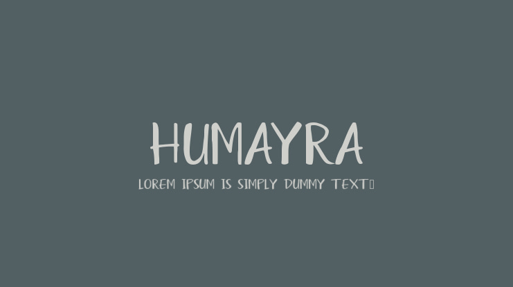 Humayra Font
