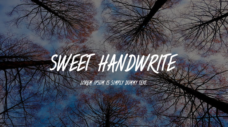 Sweet Handwrite Font Family