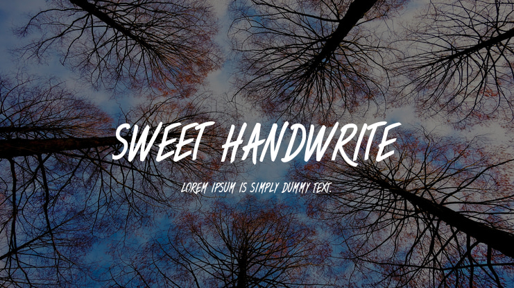Sweet Handwrite Font Family