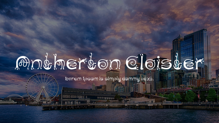 Antherton Cloister Font