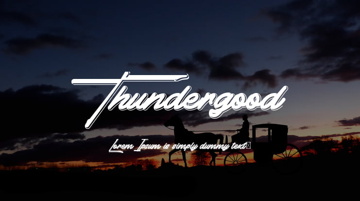 Thundergood Font