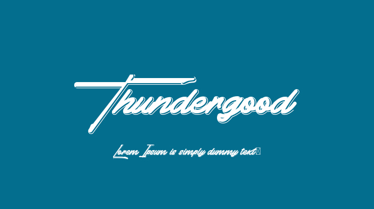 Thundergood Font