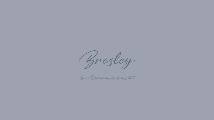 Bresley Font