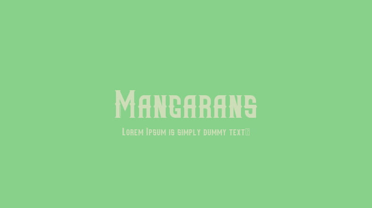 Mangarans Font