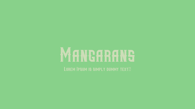 Mangarans Font