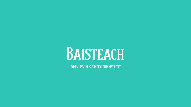 Baisteach Font