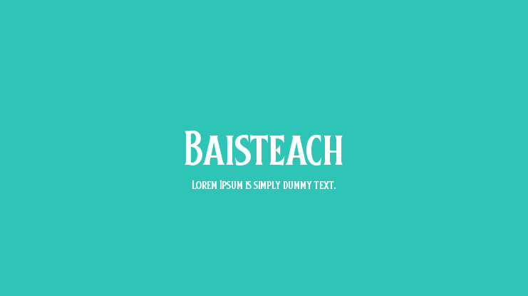 Baisteach Font