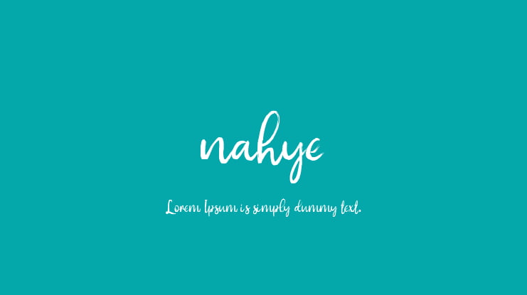 nahye Font