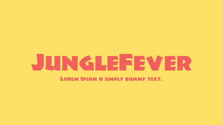 JungleFever Font