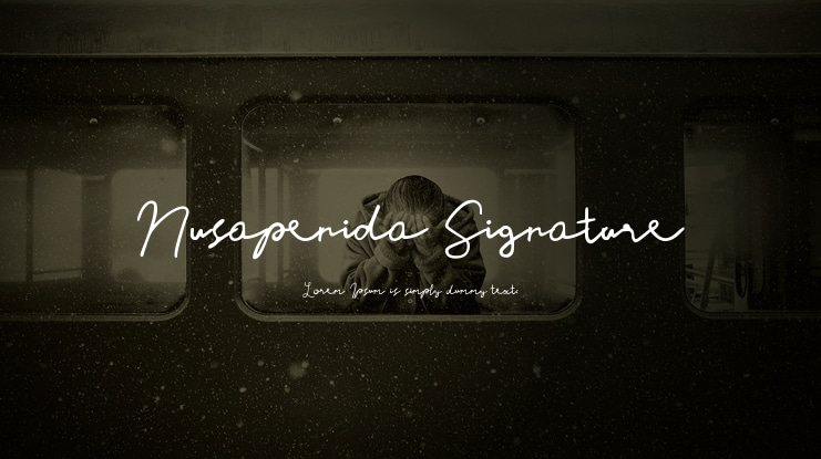 Nusapenida Signature Font