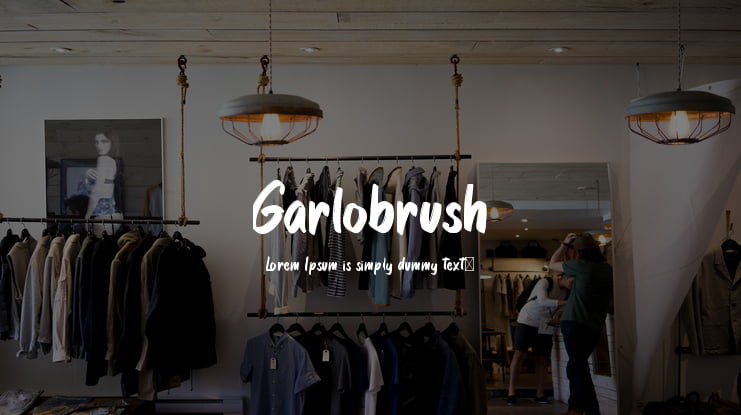 Garlobrush Font