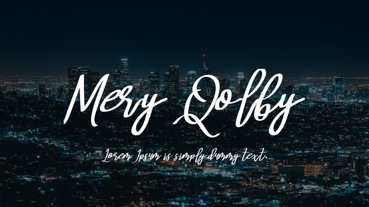 Mery Qolby Font Family