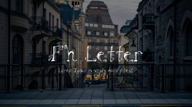 Fh Letter Font Family