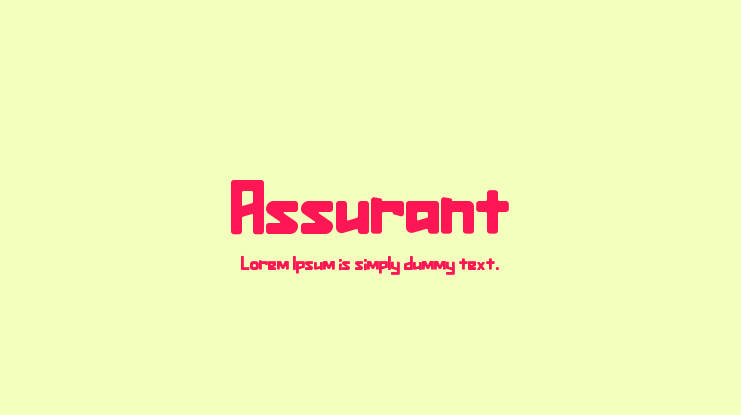 Assurant Font Family
