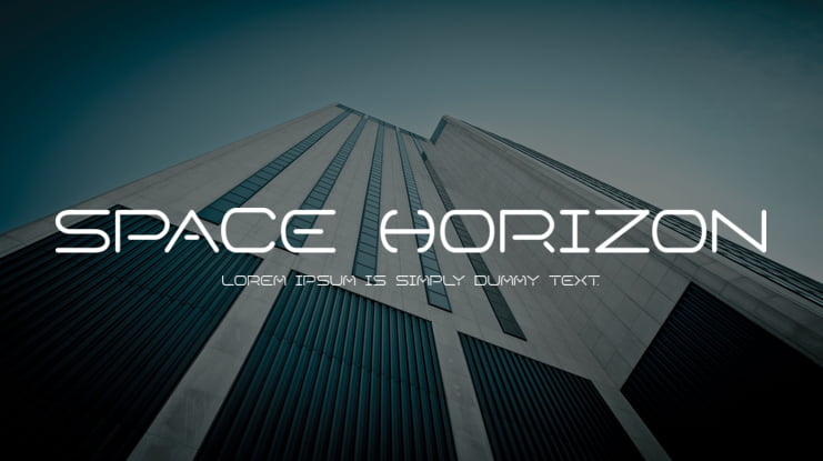 Space Horizon Font