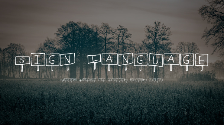 Sign Language Font