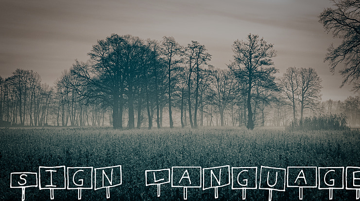 Sign Language Font