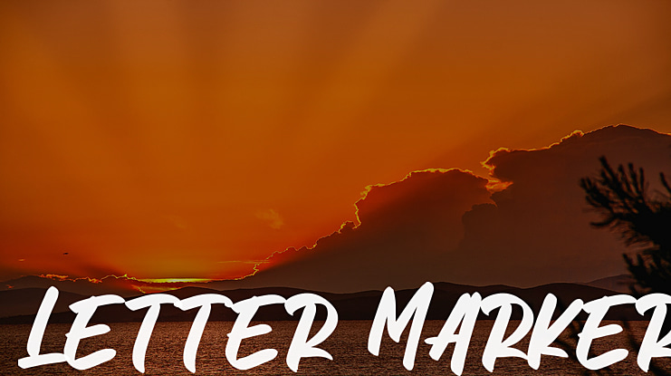 Letter Marker Font