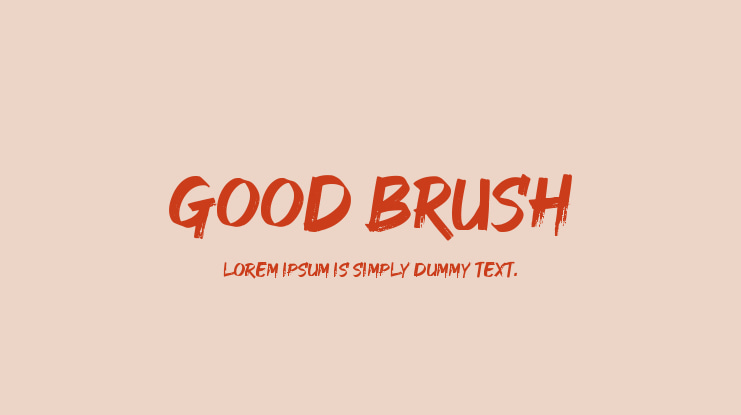 GOOD BRUSH Font