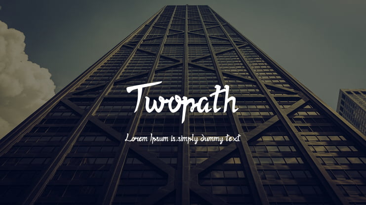 Twopath Font Family