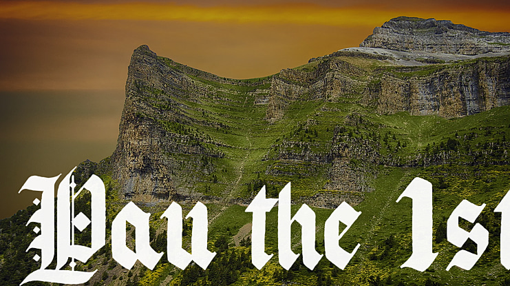 Pau the 1st Font