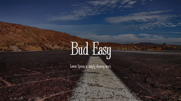 Bud Easy Font Family