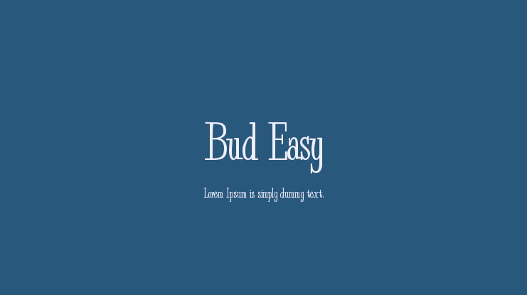 Bud Easy Font Family