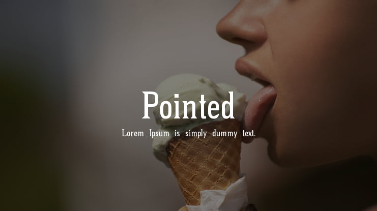 Pointed Font Family