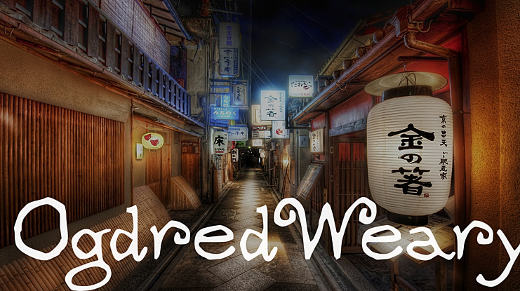 Ogdred Weary Font