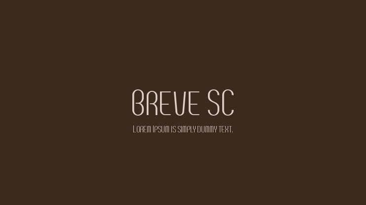 Breve SC Font