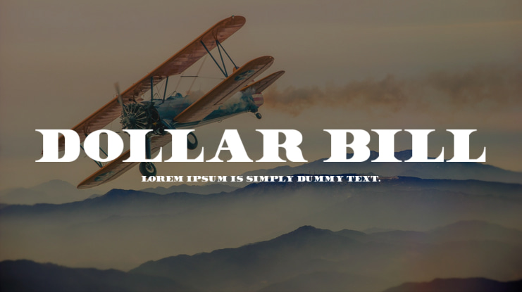 Dollar Bill Font
