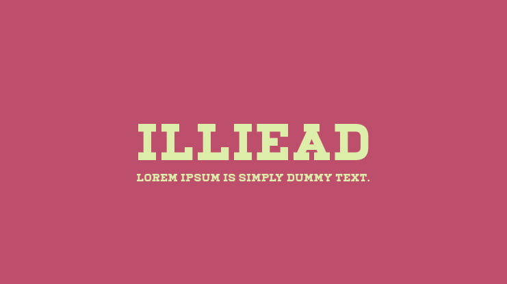 Illiead Font