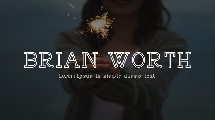 BRIAN WORTH Font Family