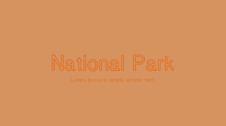 National Park Font Family