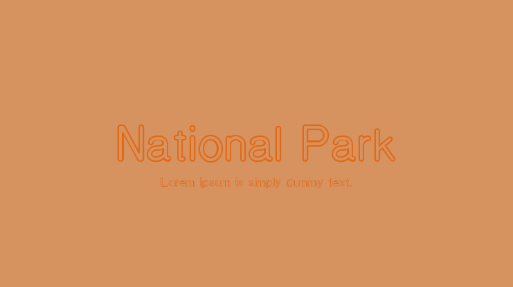 National Park Font Family