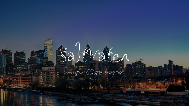 Saltwater Font