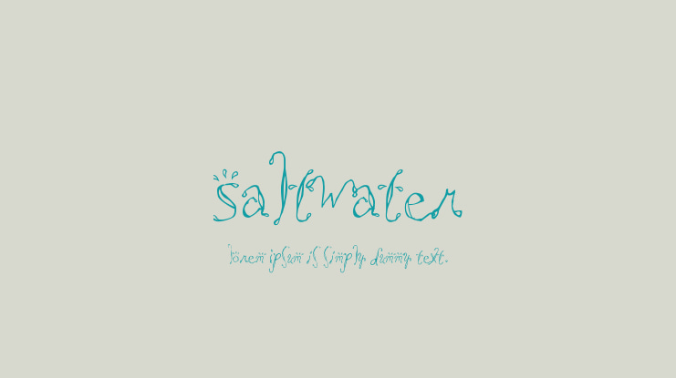 Saltwater Font