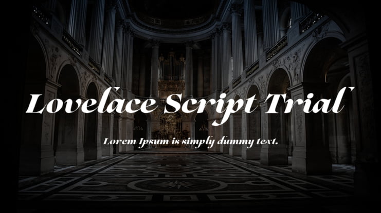 Lovelace Script Trial Font Family
